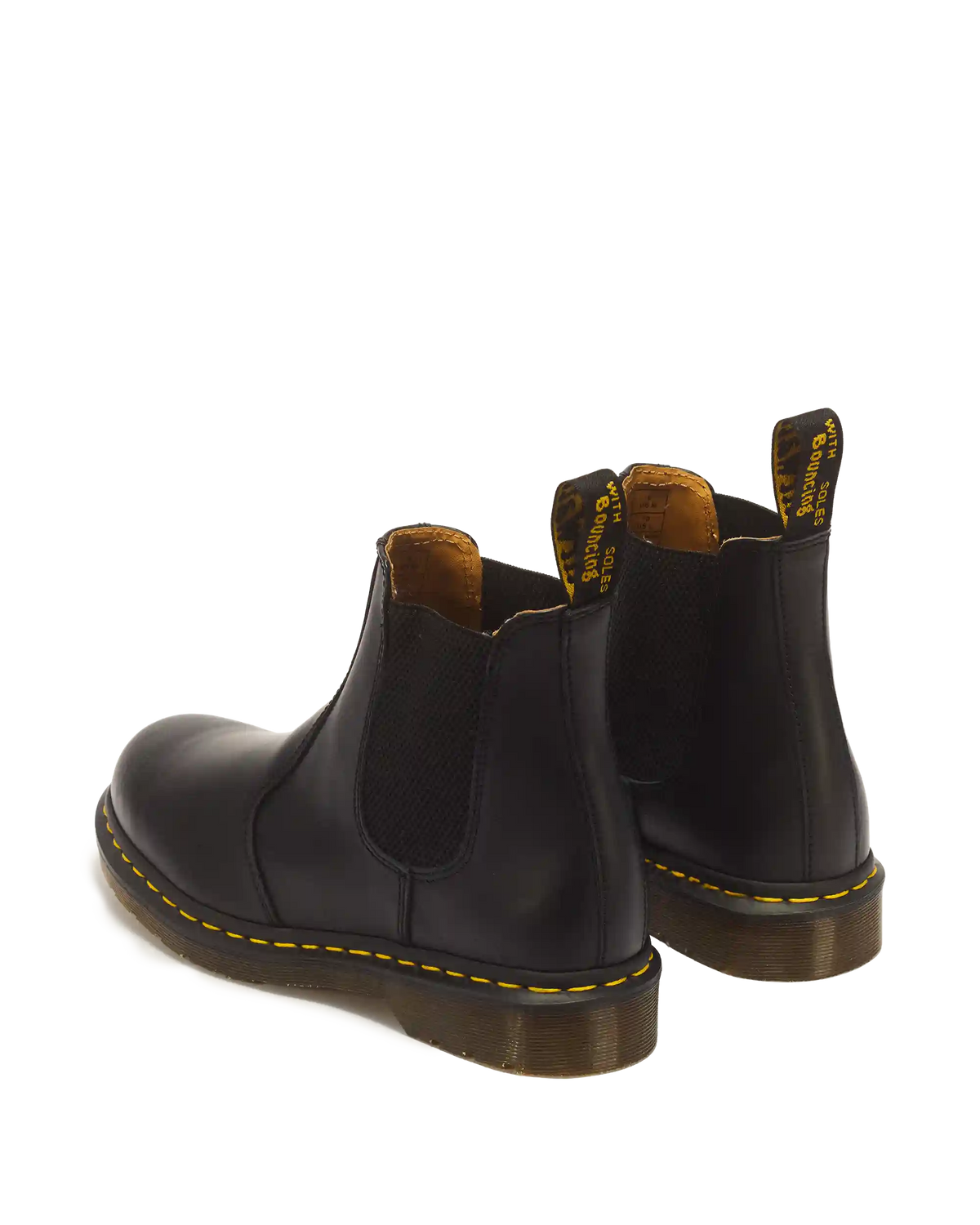 2976 Yellow Stitch Smooth Leather Chelsea Boots