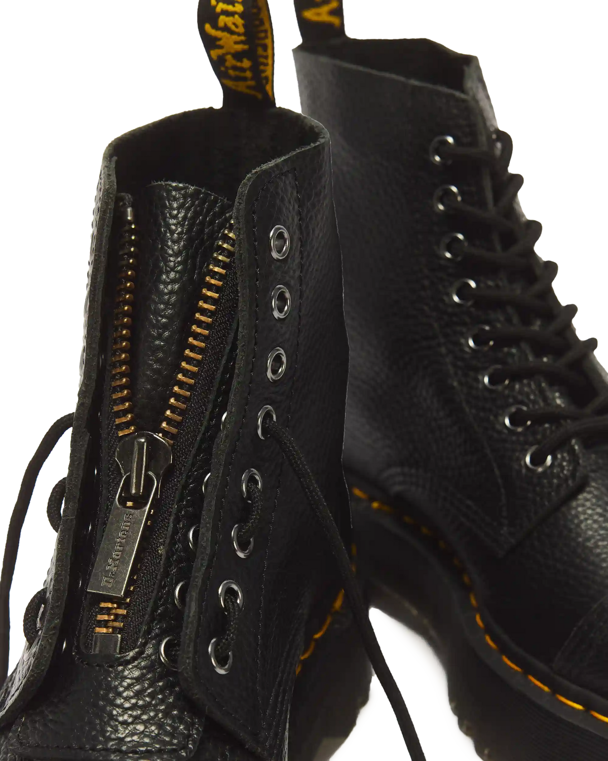Sinclair Milled Nappa Leather Platform Boots