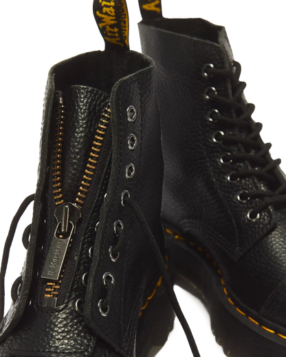 Sinclair Milled Nappa Leather Platform Boots