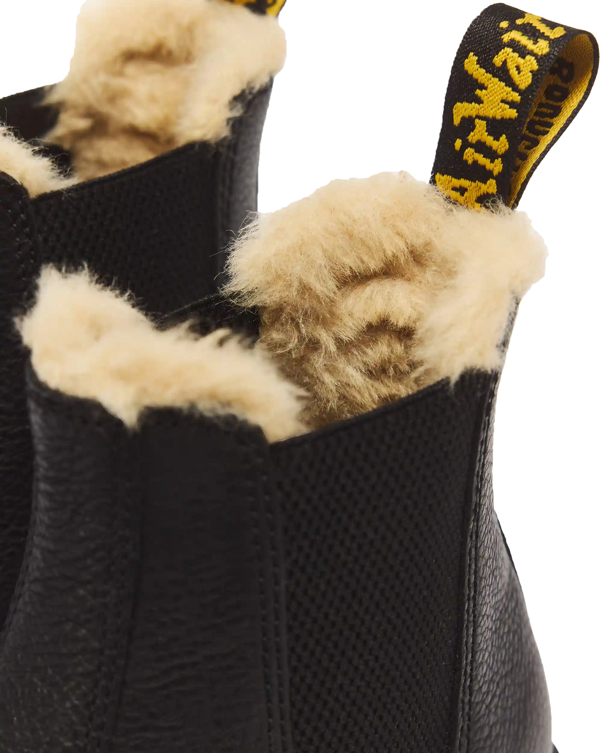 2976 Faux Fur Lined Platform Chelsea Boots