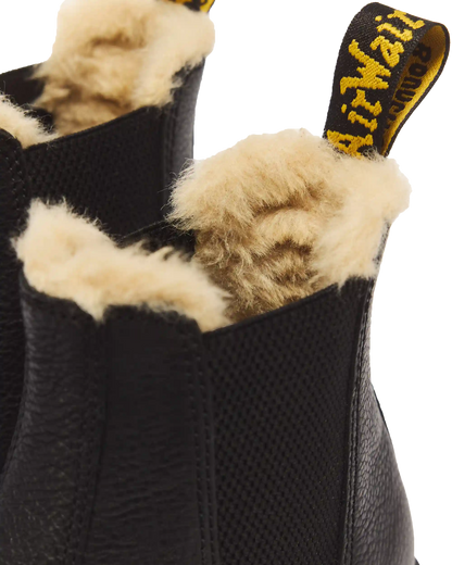 2976 Faux Fur Lined Platform Chelsea Boots