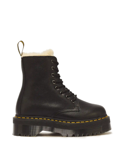 Jadon Boot Leather Faux Fur Lined Platforms