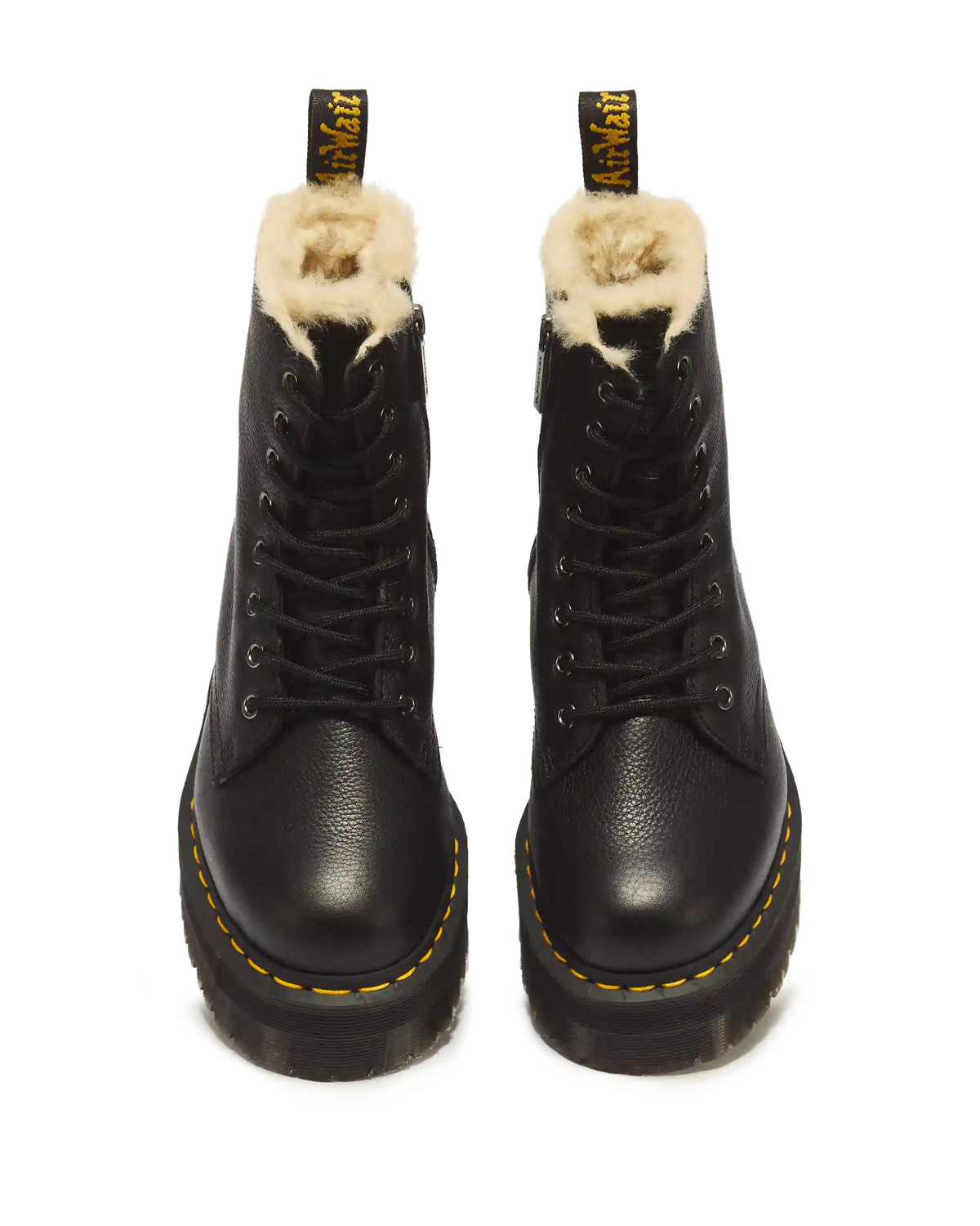 Jadon Boot Leather Faux Fur Lined Platforms