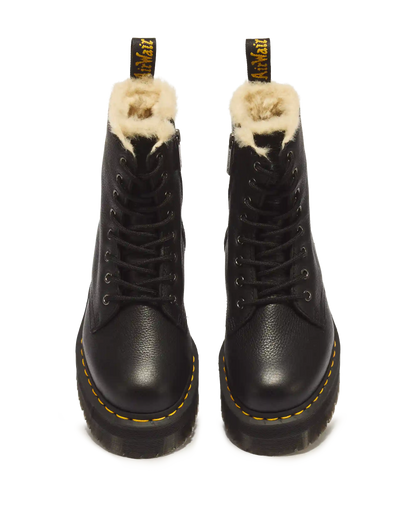 Jadon Boot Leather Faux Fur Lined Platforms
