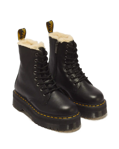 Jadon Boot Leather Faux Fur Lined Platforms