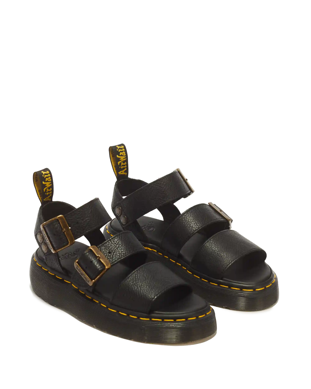 Gryphon Pisa Leather Platform Sandals