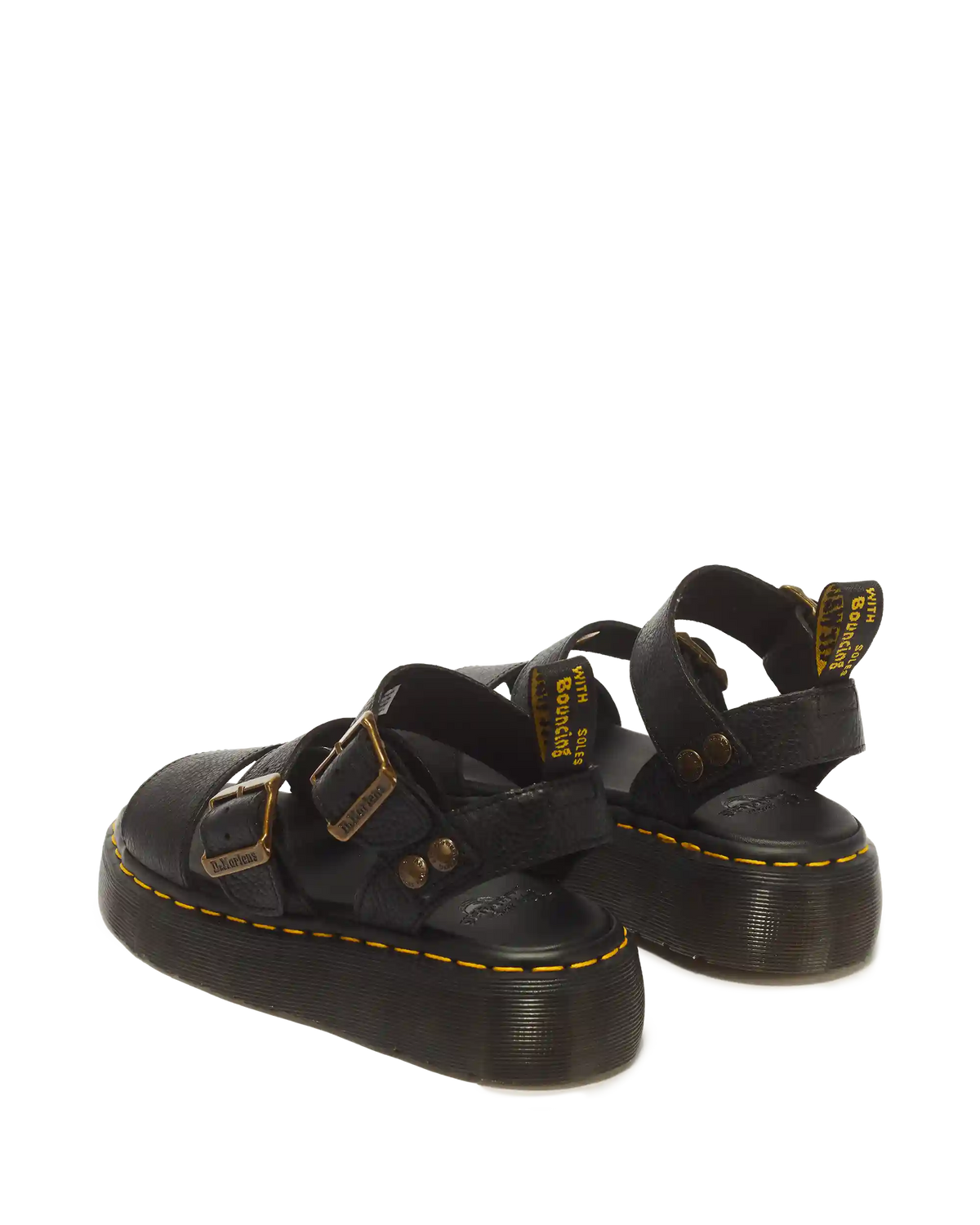 Gryphon Pisa Leather Platform Sandals
