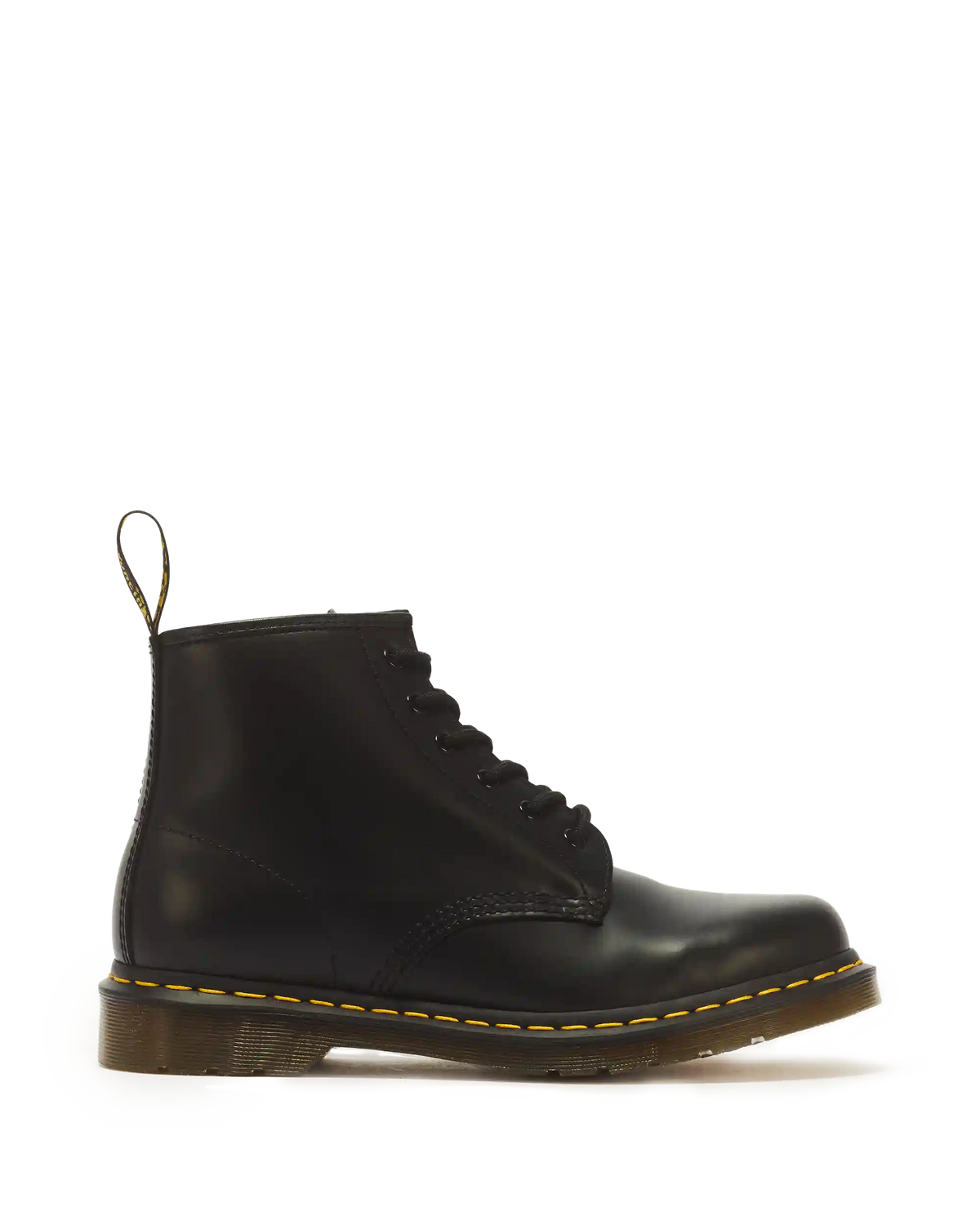 101 Yellow Stitch Smooth Leather Ankle Boots