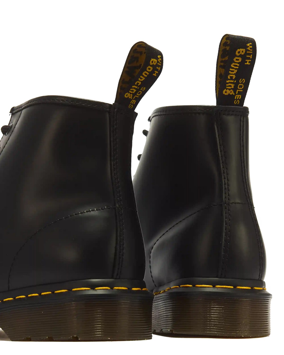 101 Yellow Stitch Smooth Leather Ankle Boots