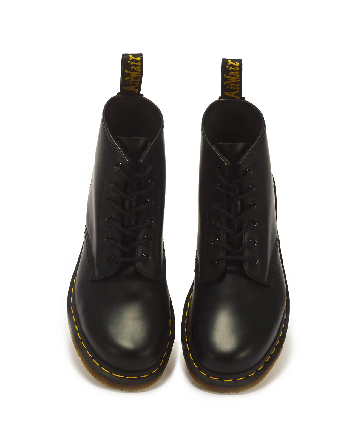 101 Yellow Stitch Smooth Leather Ankle Boots