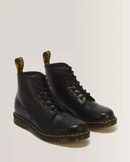 101 Yellow Stitch Smooth Leather Ankle Boots