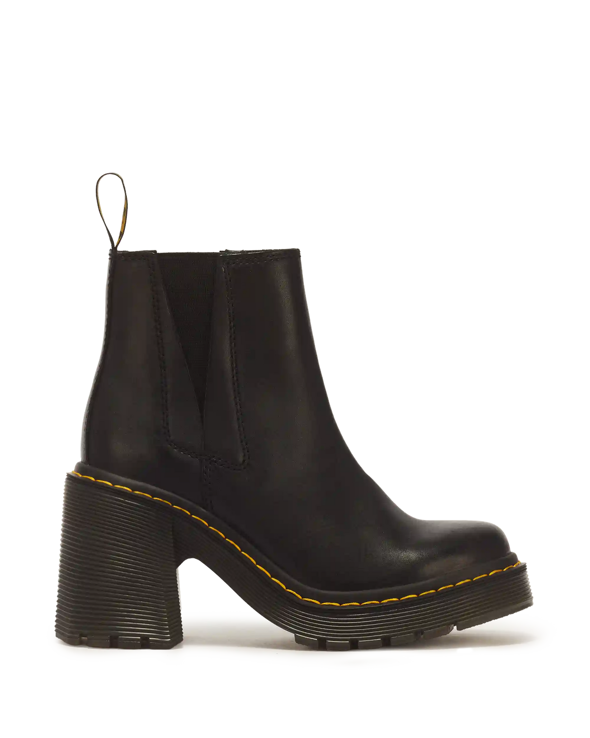 Spence Leather Flared Heel Chelsea Boots