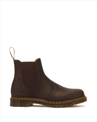 2976 Yellow Stitch Crazy Horse Leather Chelsea Boots