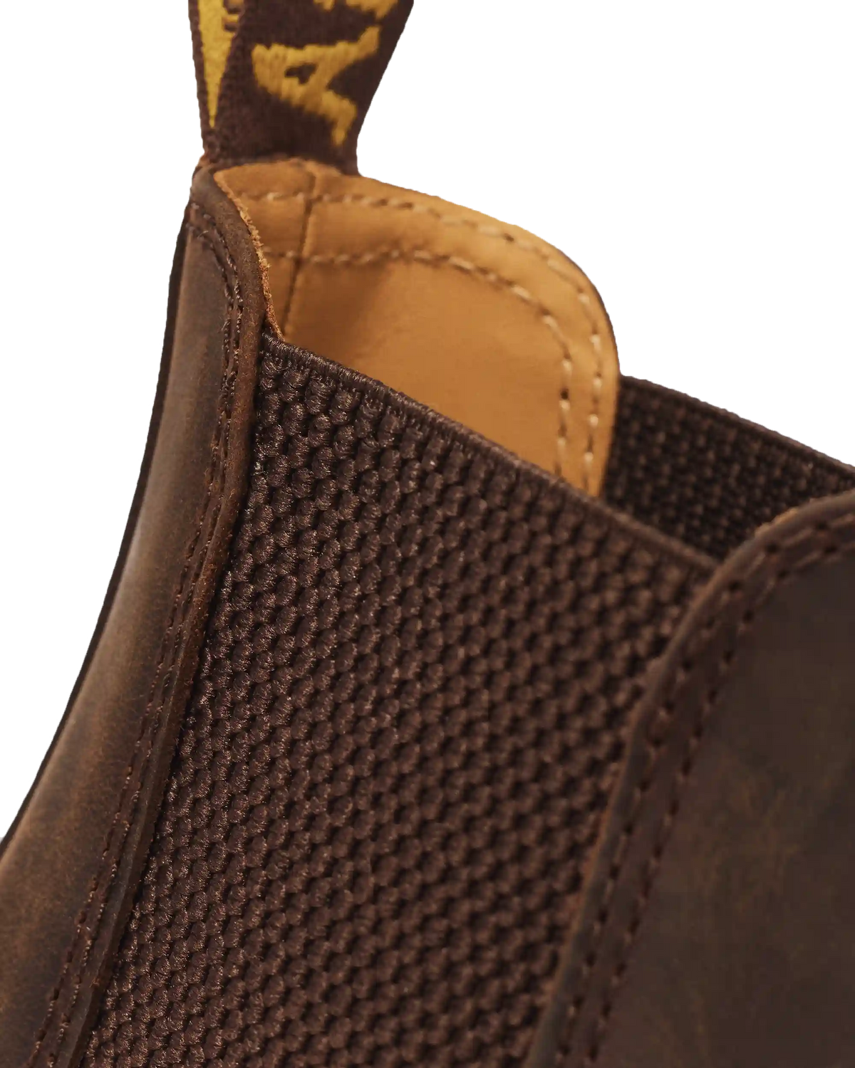 2976 Yellow Stitch Crazy Horse Leather Chelsea Boots