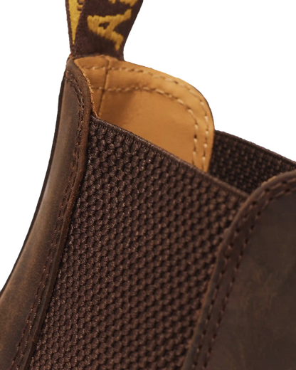 2976 Yellow Stitch Crazy Horse Leather Chelsea Boots