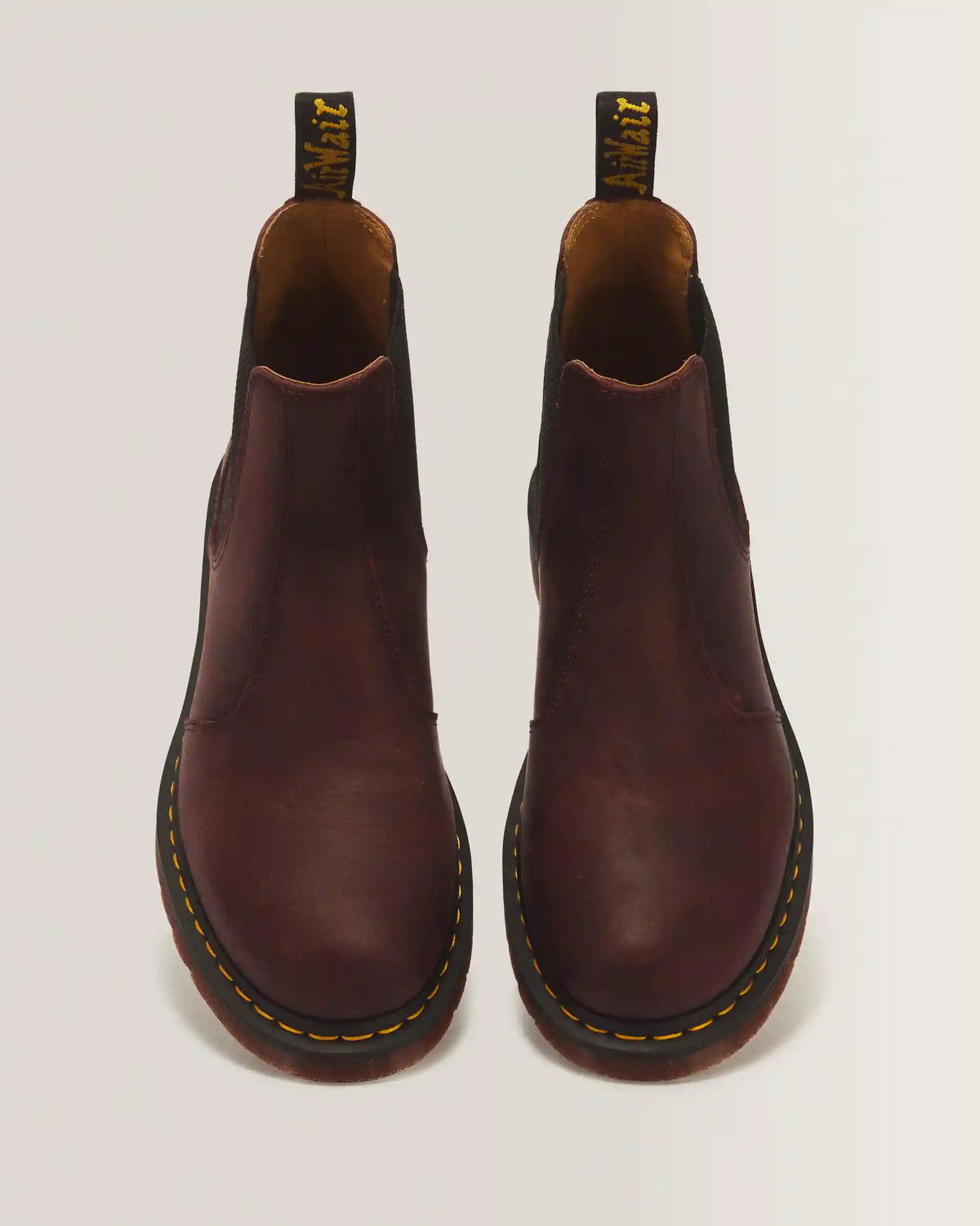 2976 Yellow Stitch Crazy Horse Chelsea Boots