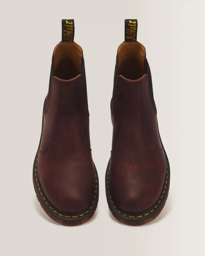 2976 Yellow Stitch Crazy Horse Chelsea Boots