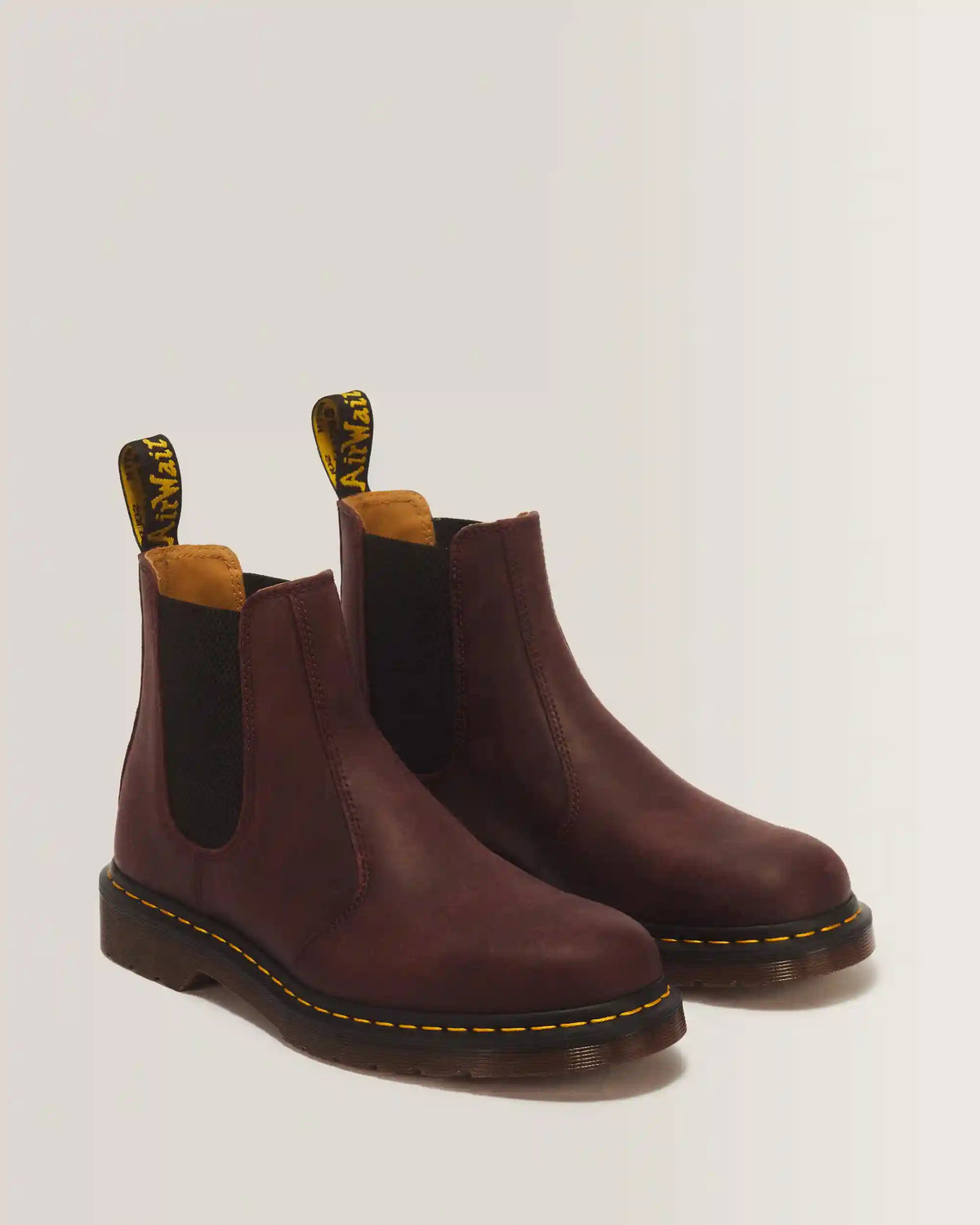 2976 Yellow Stitch Crazy Horse Chelsea Boots
