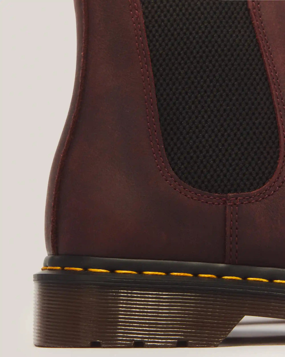2976 Yellow Stitch Crazy Horse Chelsea Boots