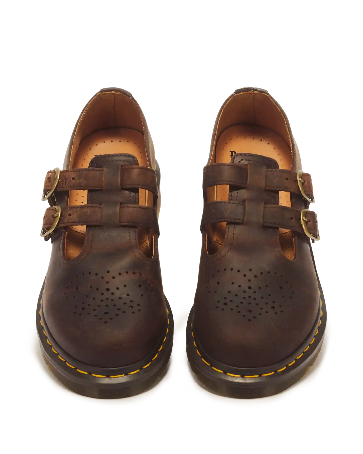 8065 Crazy Horse Leather Mary Jane Shoes