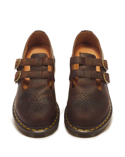 8065 Crazy Horse Leather Mary Jane Shoes