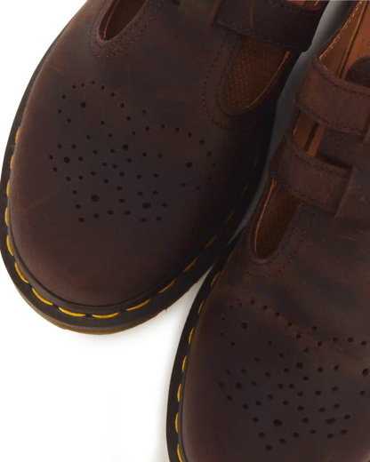 8065 Crazy Horse Leather Mary Jane Shoes