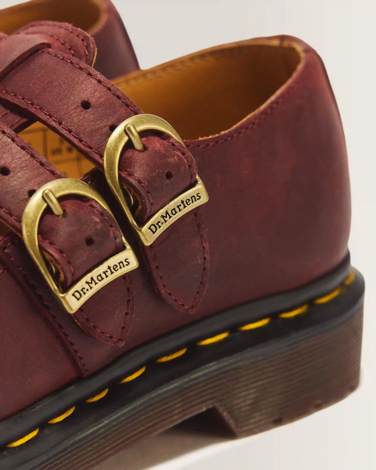 8065 Crazy Horse Leather Mary Jane Shoes