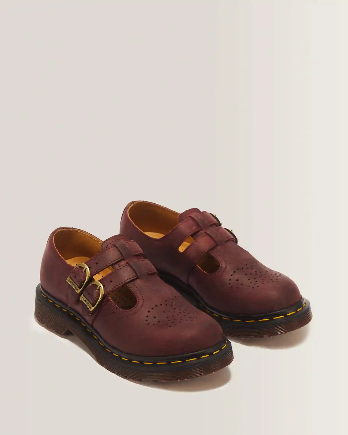 8065 Crazy Horse Leather Mary Jane Shoes