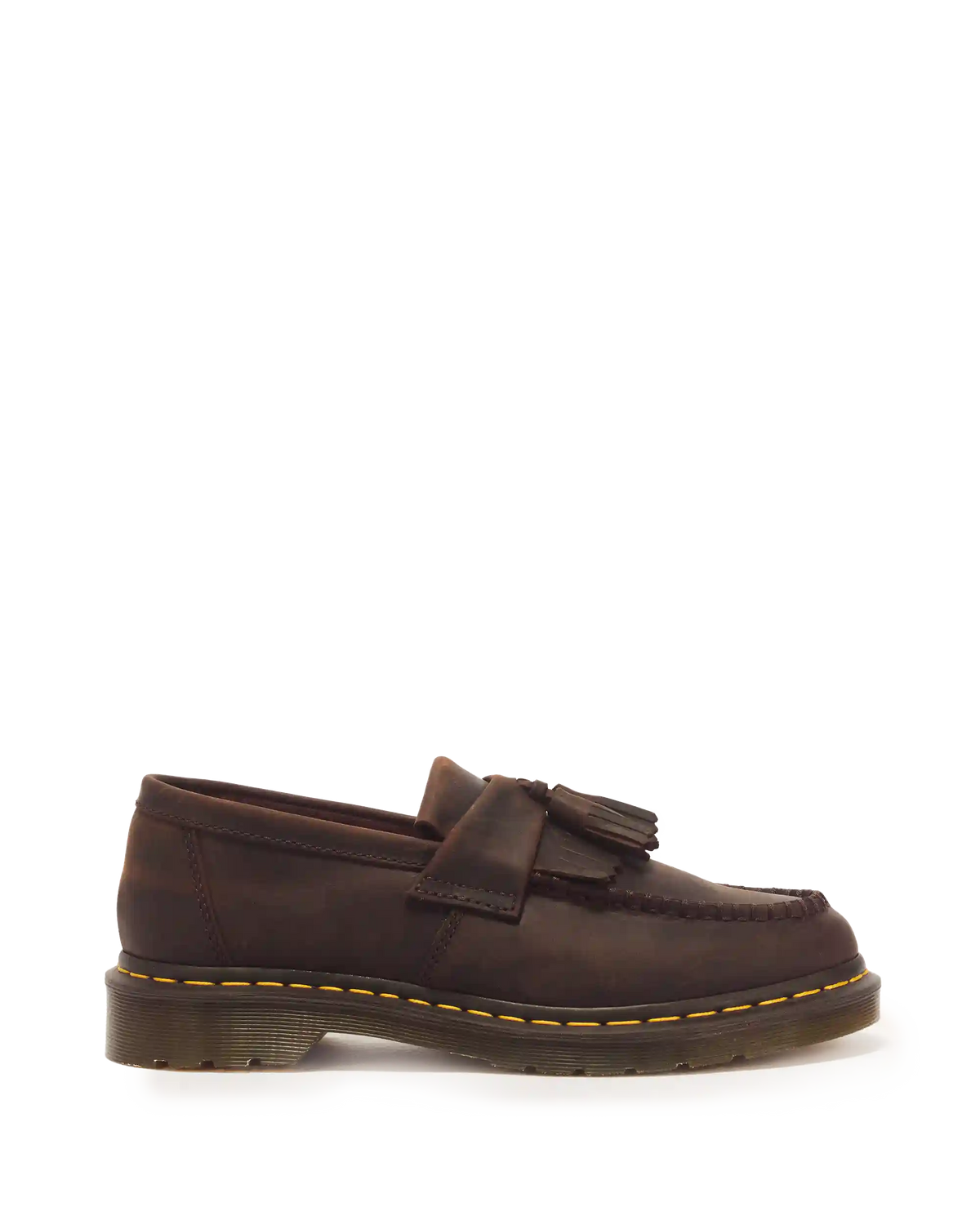 Adrian Crazy Horse Leather Tassel Loafers