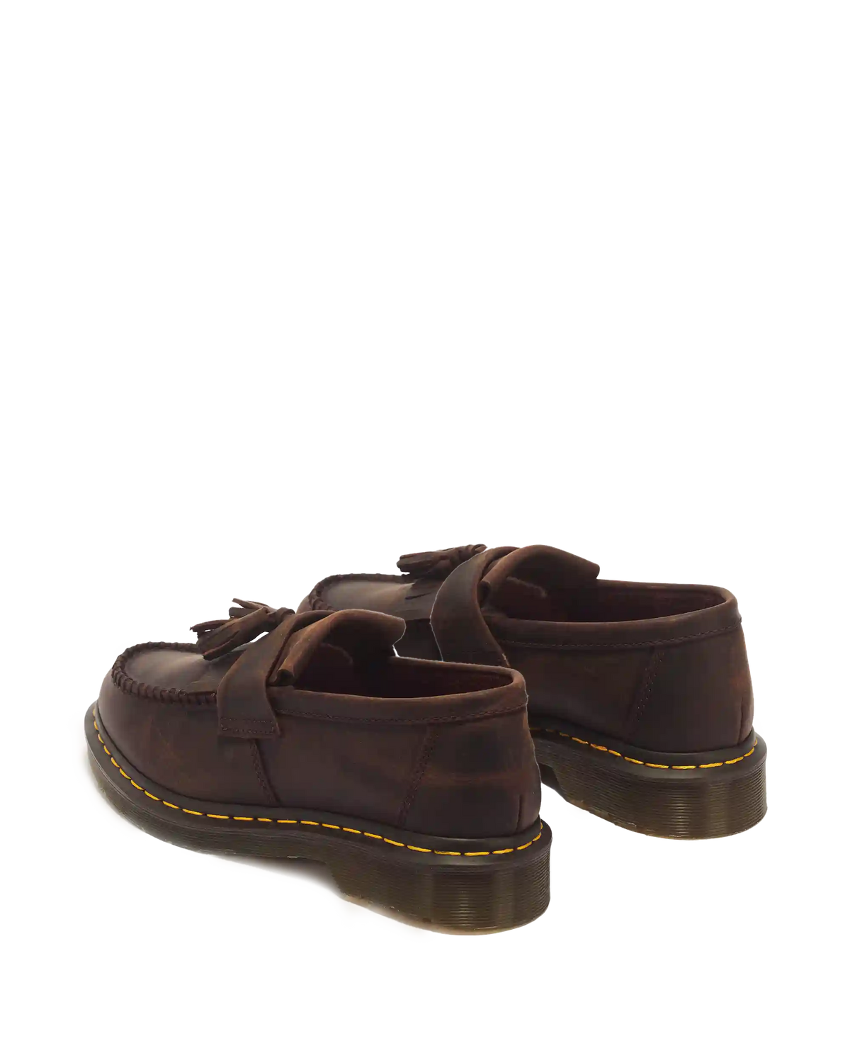Adrian Crazy Horse Leather Tassel Loafers