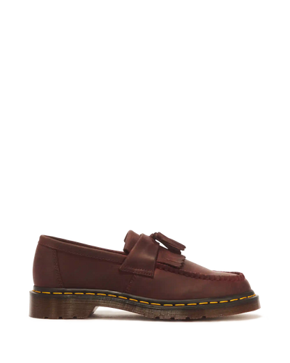 Adrian Crazy Horse Leather Tassel Loafers