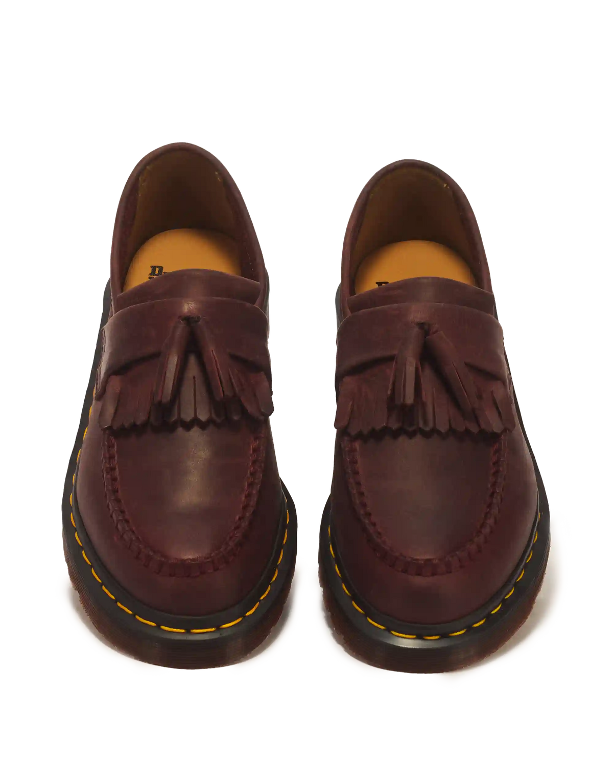 Adrian Crazy Horse Leather Tassel Loafers