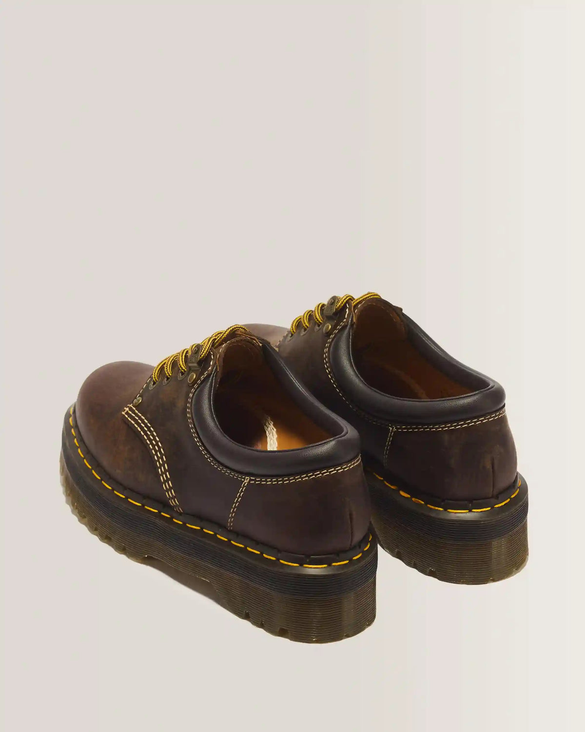 8053 Arc Crazy Horse Leather Platform Casual Shoes