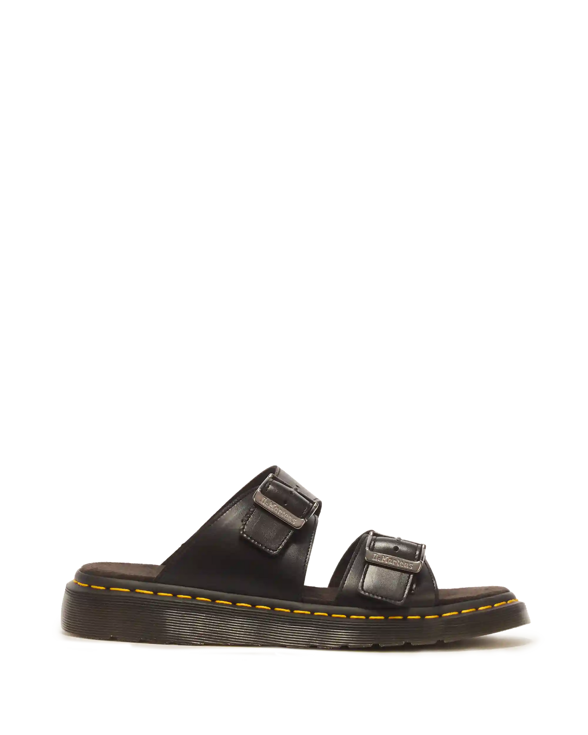Josef Analine Leather Buckle Slide Sandals