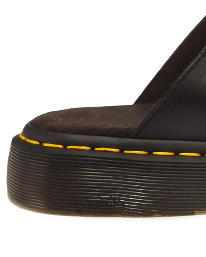 Josef Analine Leather Buckle Slide Sandals