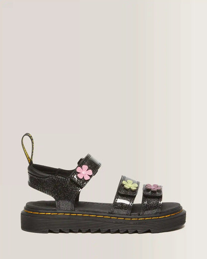 Junior Klaire Coated Glitter Velcro Sandals