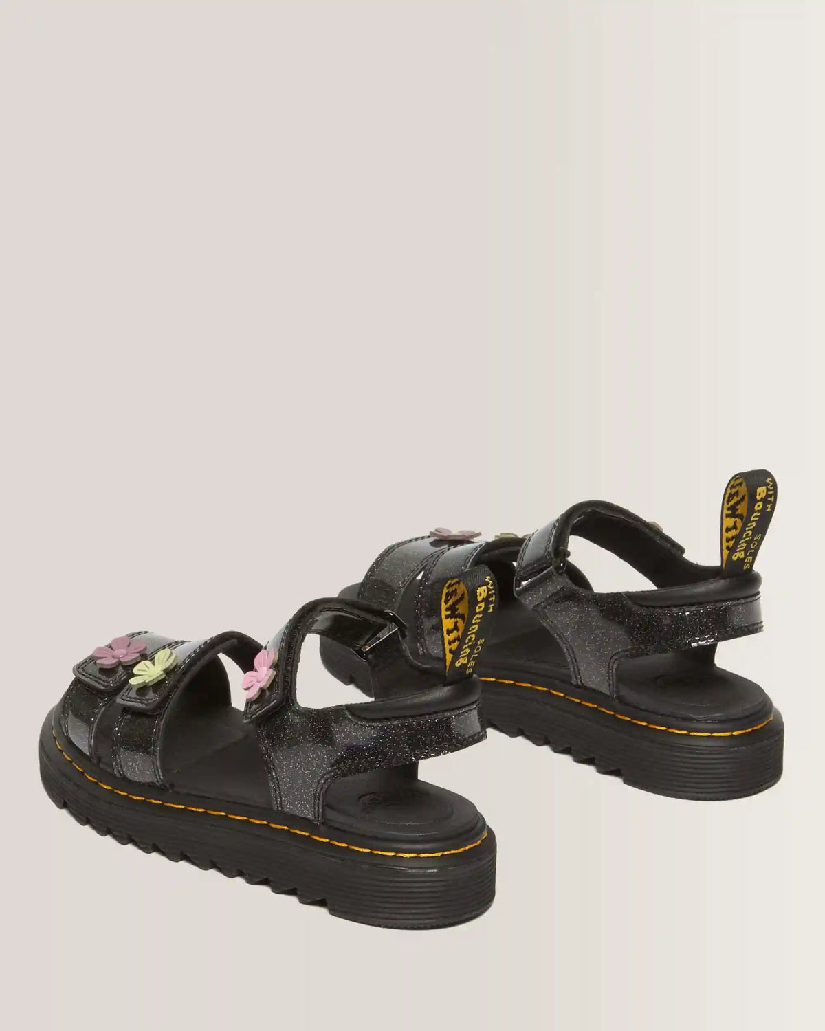 Junior Klaire Coated Glitter Velcro Sandals