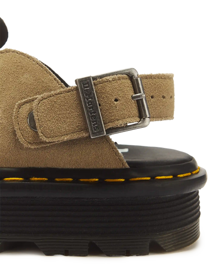 Zebzag Suede Casual Slingback Platform Mules