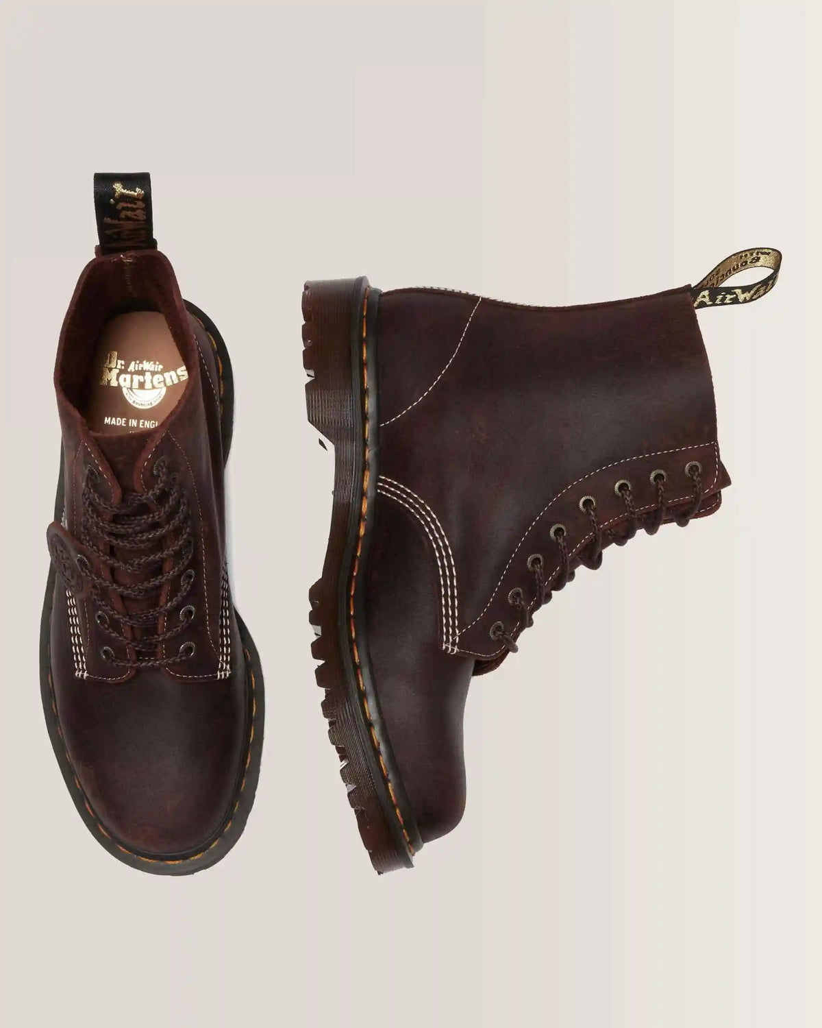 1460 Made in England Wax Commander Lace Up Boots