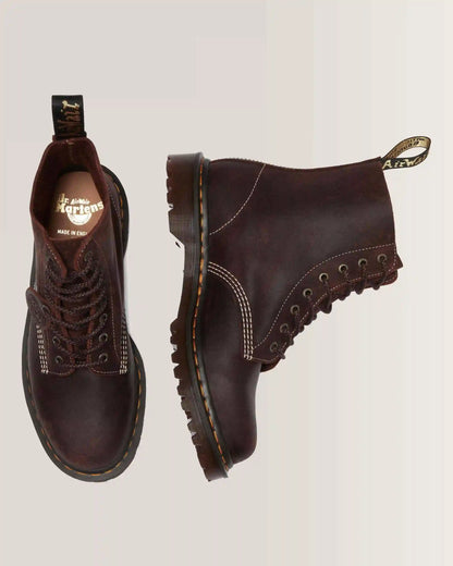 1460 Made in England Wax Commander Lace Up Boots