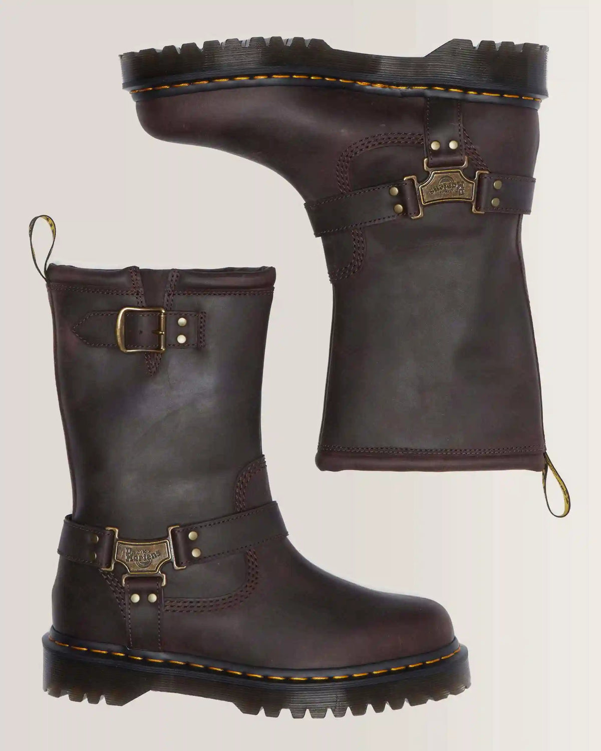 Anistone Hi Leather Biker Boots