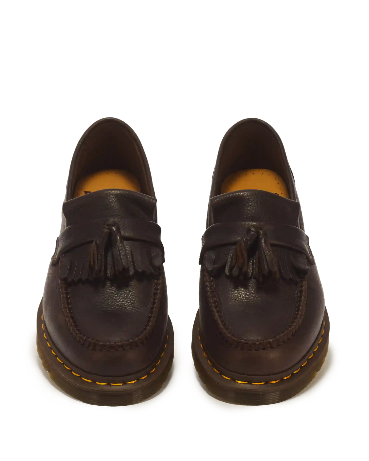 Adrian Yellow Stitch Ambassador Leather Loafers