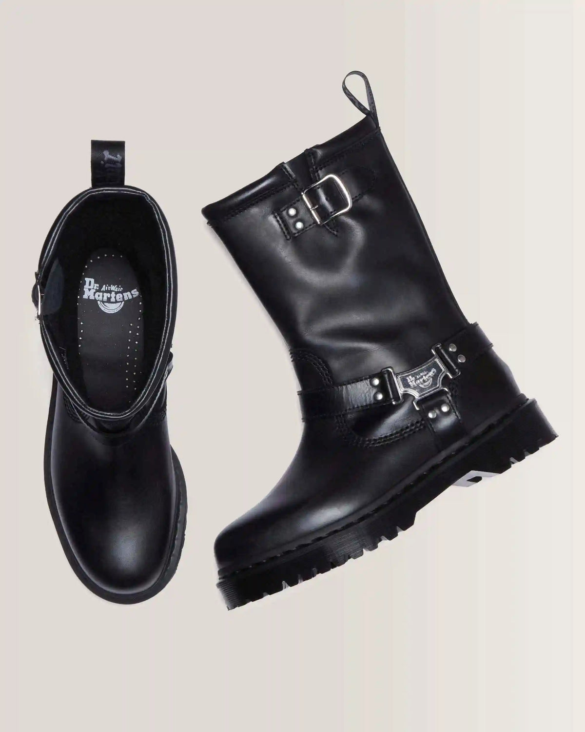 Anistone Hi Leather Biker Boots