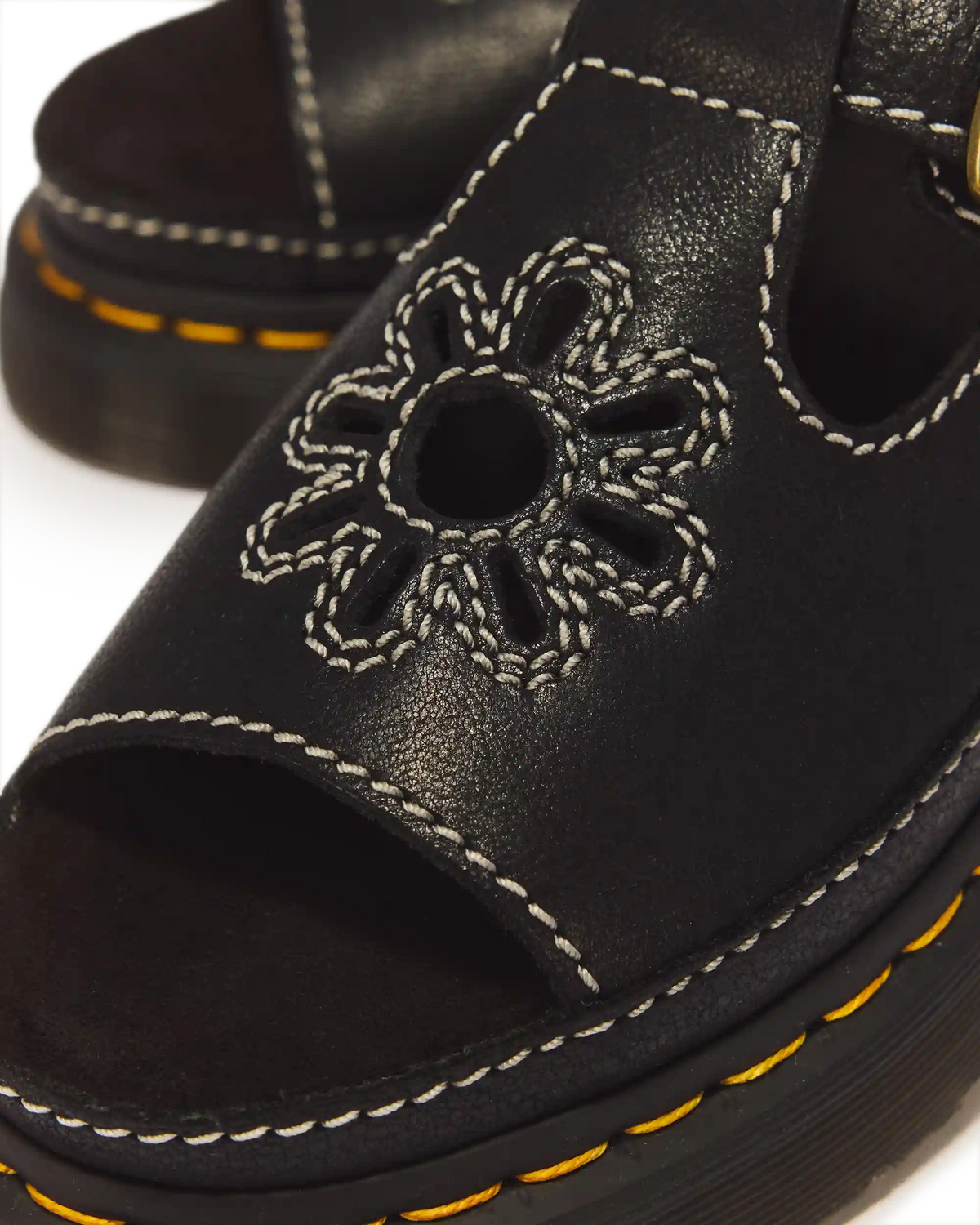 Dunnet Flower Full Grain Leather Sandals