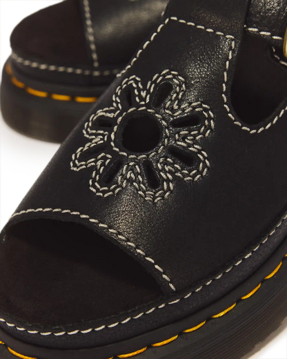 Dunnet Flower Full Grain Leather Sandals