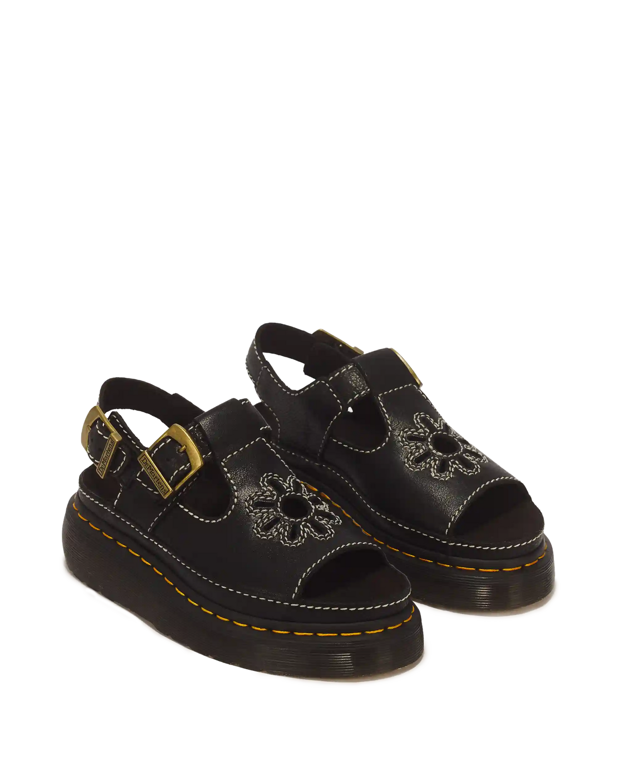 Dunnet Flower Full Grain Leather Sandals
