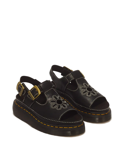Dunnet Flower Full Grain Leather Sandals