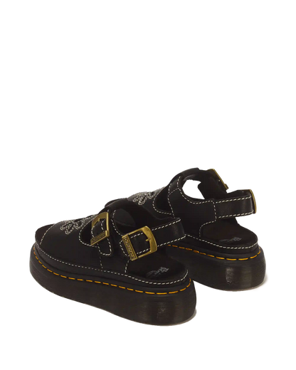 Dunnet Flower Full Grain Leather Sandals
