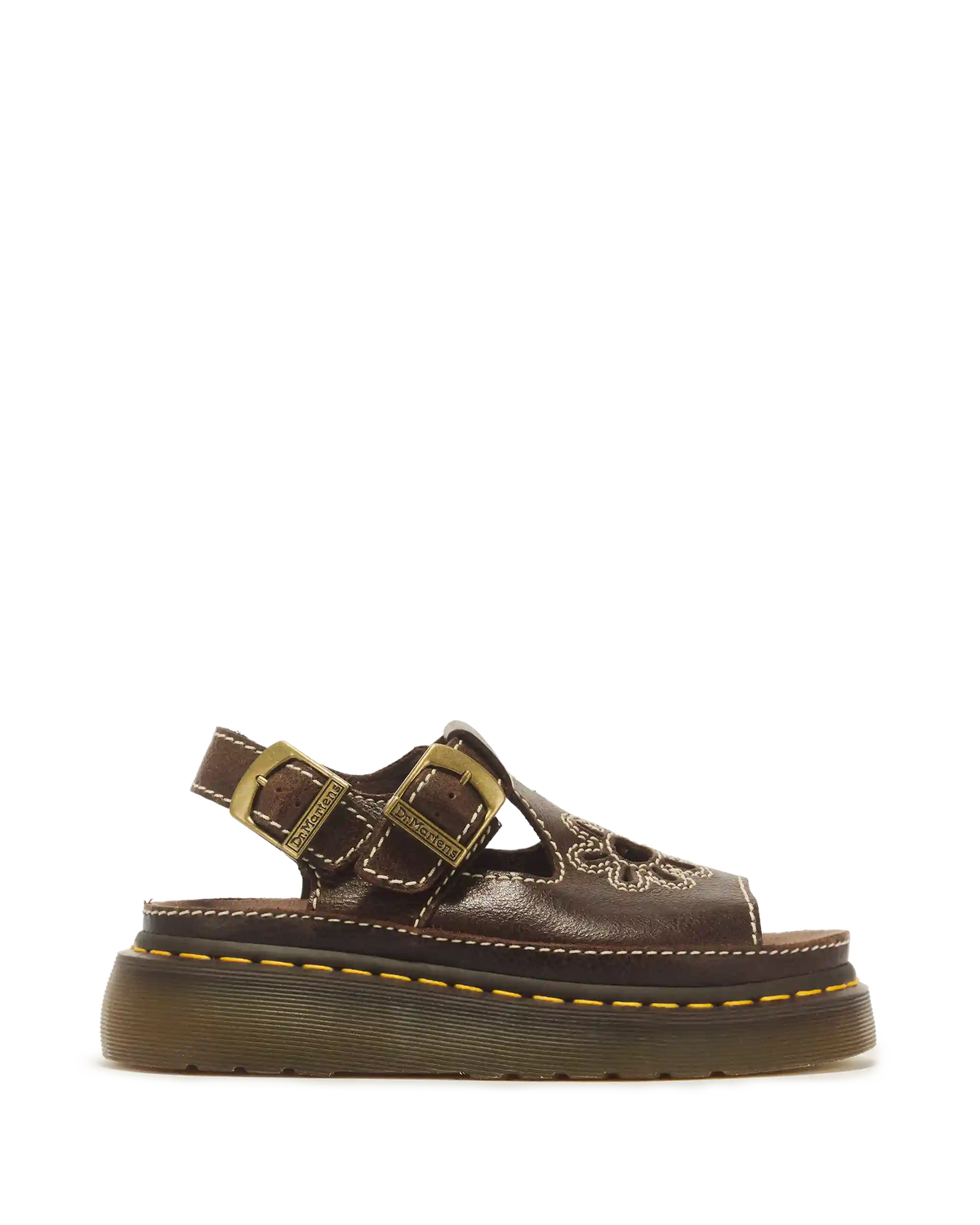 Dunnet Flower Full Grain Leather Sandals