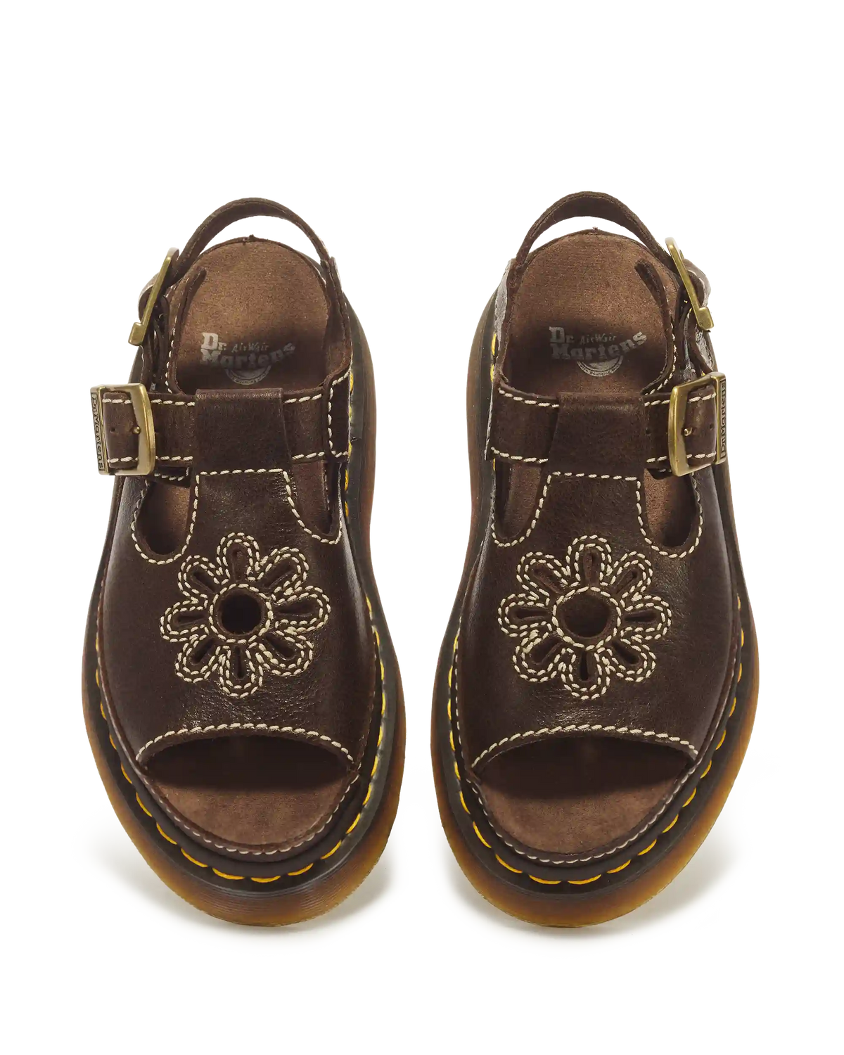 Dunnet Flower Full Grain Leather Sandals